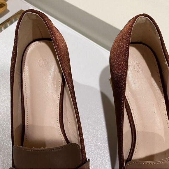 Women's Chunky Block Low Heels Pumps Work Office Dress Shoes Size 6 - Picture 8 of 9